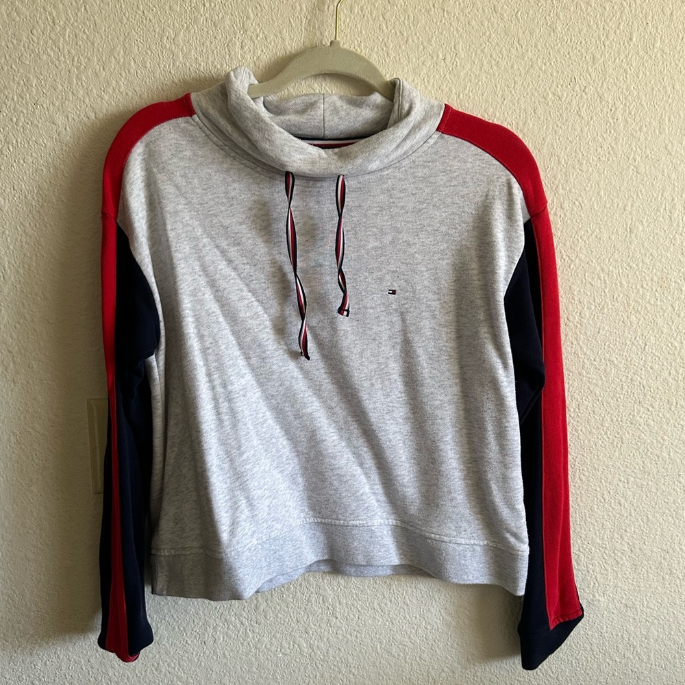 TOMMY HILFIGER - Cropped Cowl Neck Sweater Size small